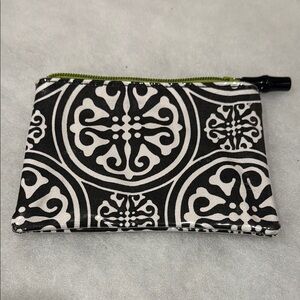 Black and White Patterned Women's Pouch